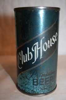 Club House Premium BEER 12 oz. 1960's flat top Los Angeles California