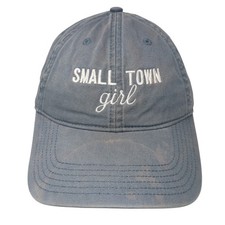 Small Town Girl Baseball Cap Blue One Size Adjustable Embroidered Legacy
