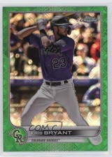 2022 Topps Chrome Logofractor Edition Green Refractor 10/99 Kris Bryant #95 0y0n