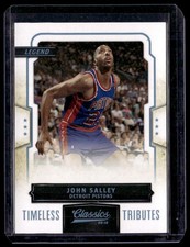 John Salley 2009-10 Panini Classics Timeless Tributes Platinum /25 #136 Pistons