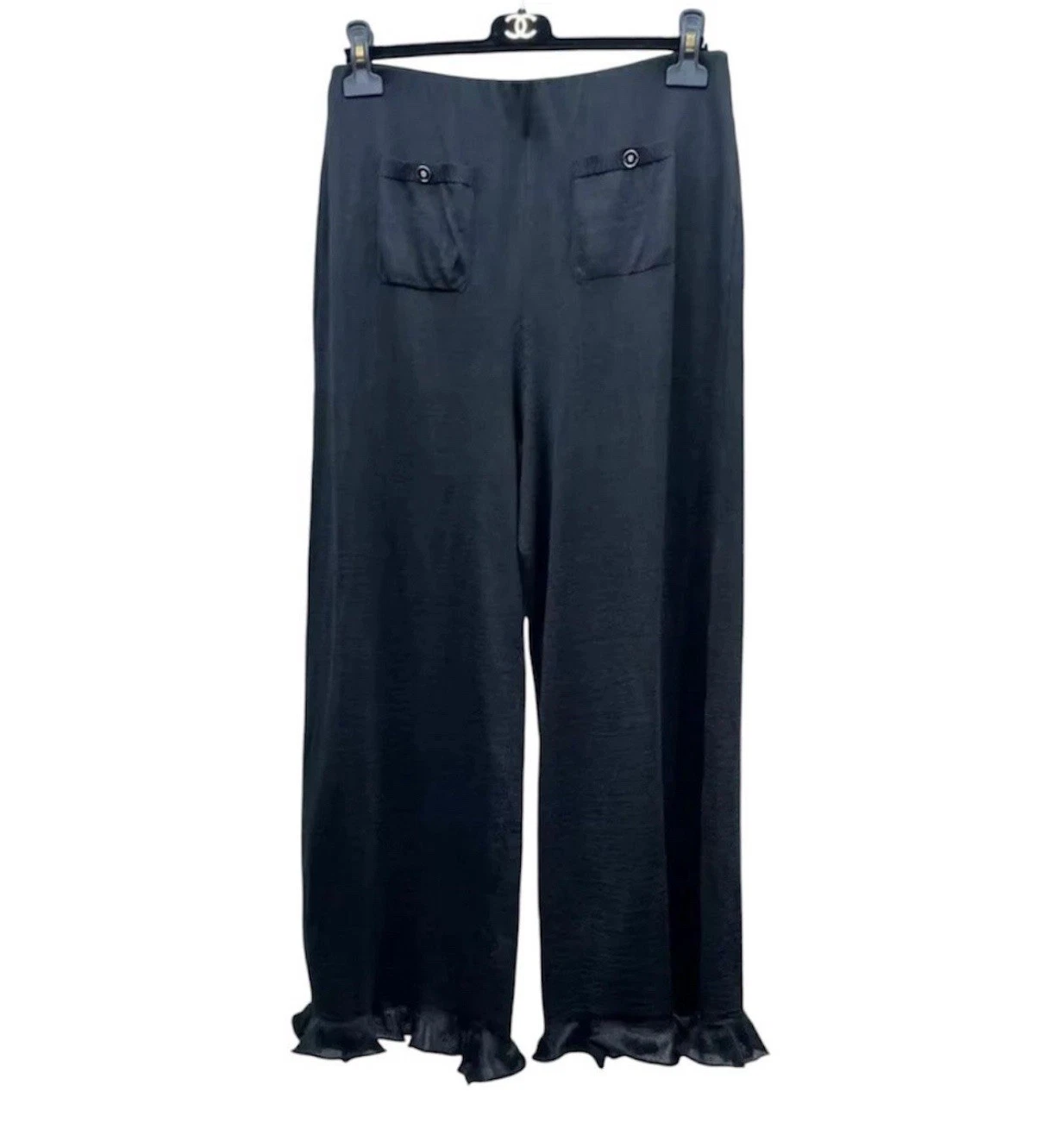 Pantalone palazzo leggero seta cashmere autunno Chanel 2023 40