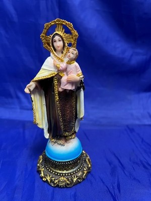 Estatua statue Virgen del carmen de 5 pulgadas religión yoruba ifa santeria