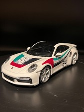 1/18 Porsche 911 (992) Turbo S 2021 White Model Car by Minichamps customized UAE