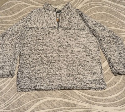 BLUE STAR CLOTHING CO SHERPA 1/4 PULLOVER BLUE UNISEX W-XL / M-MED MSRP $55.00