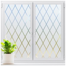 LUTE Frosted Window Privacy Film Static Cling UV Sun Blocking Heat Control Windo
