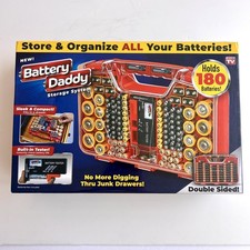 180 Battery Daddy Storage System Caddy Organizer with Case and Tester