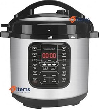 BEPER P101COS001 Electric Pressure Pen with 15 Cooking Programs 6 L Silver Slow