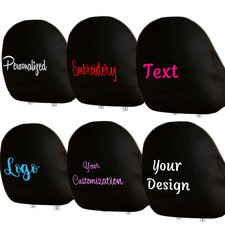 For Honda Personalized Car Truck Headrest Cover Custom Embroidered