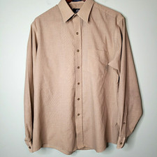 Stafford Dress Shirt Mens Sz 16.5 Broadcloth Button Down Wrinkle Free Office