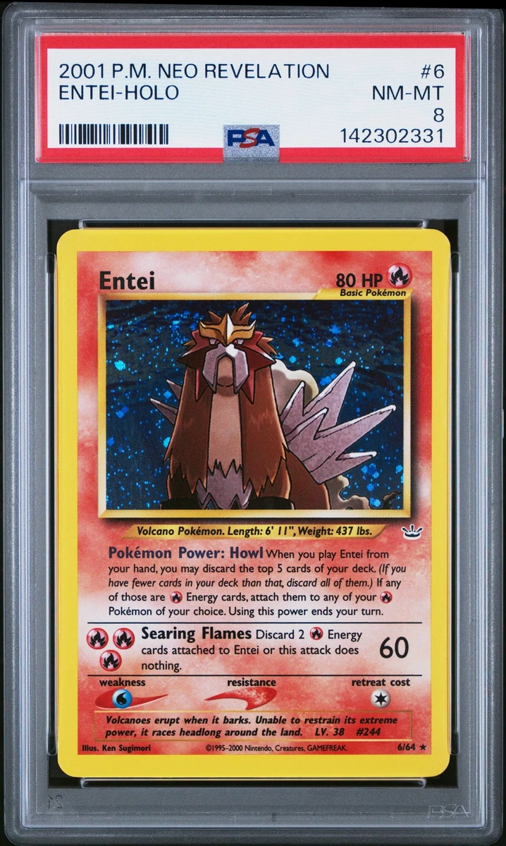 Entei Pokémon TCG Professional Sports Authenticator (PSA