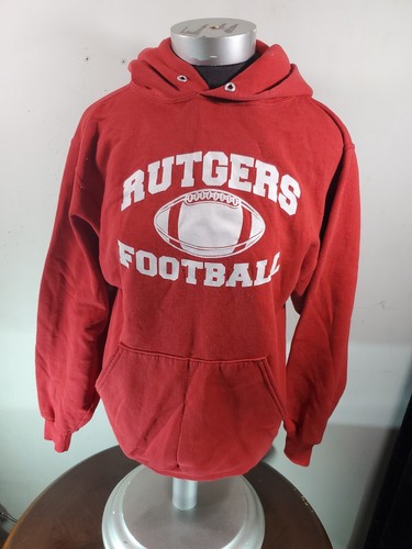Rutgers Football Hoodie Woman's Small Red Graphic Cotton Blend Longsleeve... - Picture 9 of 10