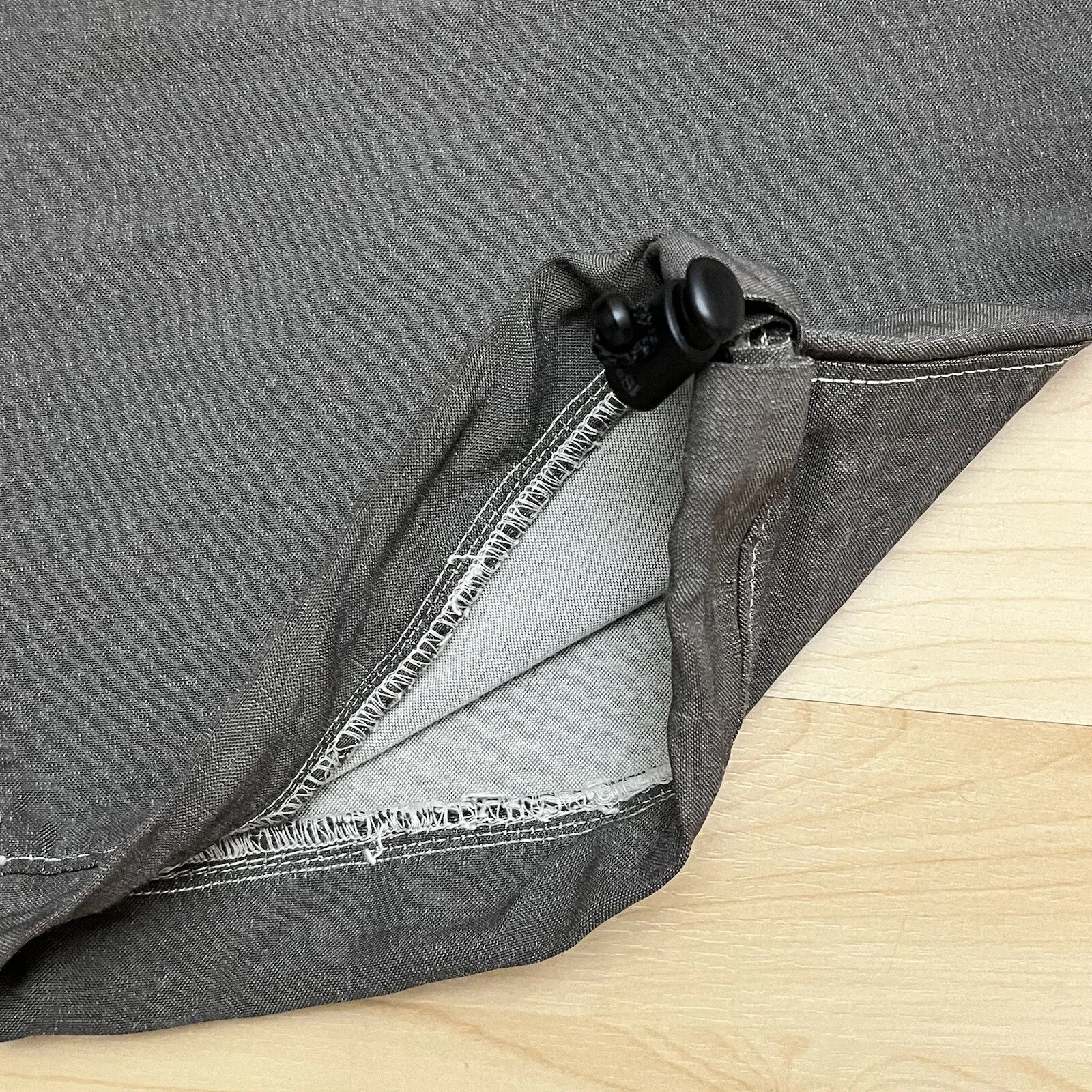 Zegna Sport Pants Men’s 38 x 32 Gray Brown Cotton Blend Baggy Double