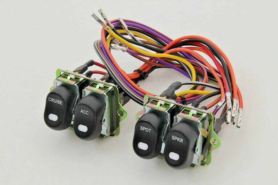 Комплект переключателей обтекателя Harley FLHTCUI черный 70271-98 V-Twin 32-7014 Y1 - Изображение 2 из 4