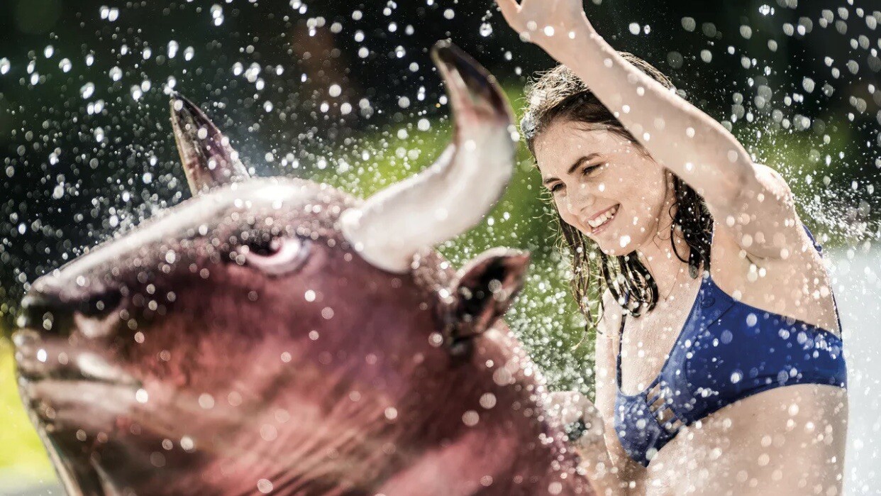 inflatable bull for pool