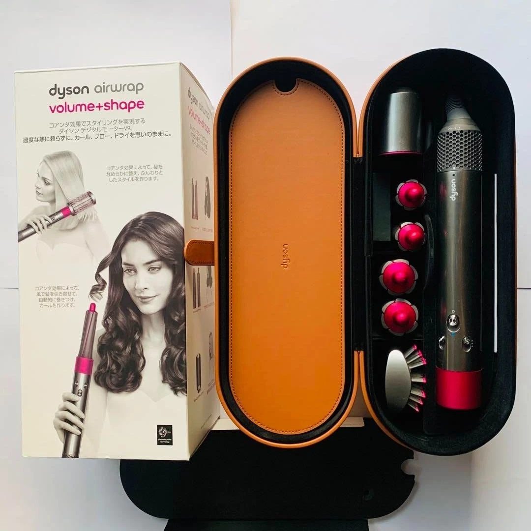 Dyson Airwrap Volume+Shape HS01 Nickel/Fuchsia Hair Curl Dryer Styler Iron 100V