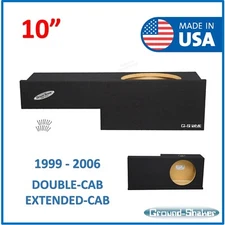Gmc Sierra Extended Cab 1999-2006 10" Single Sealed Sub Box Subwoofer Enclosure