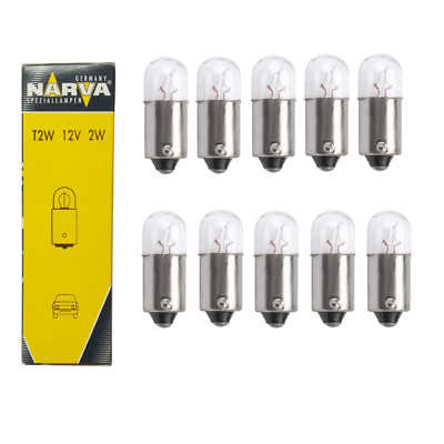 10x Narva 12V 2W BA9s Tachoglühbirne Glühlampe Glühbirne Kugellampe  N27w