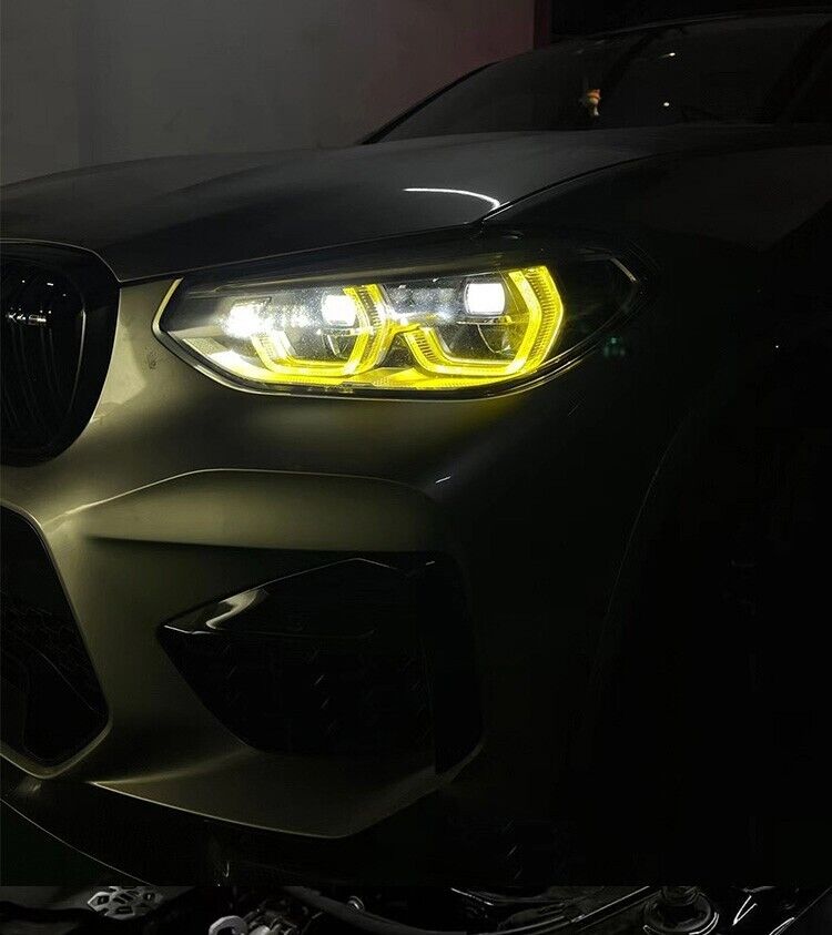 19-21 BMW X3 G01 X4 G02 Full LED Headlight Yellow DRL Angel 19-21 BMW X3 G01 X4 G02 Full LED Headlight Yellow DRL Angel