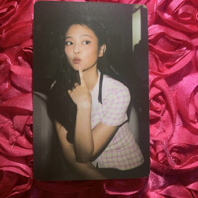 Jennie BLACKPINK Ruby Red KPOP Idol Girl Photo Card Stylish Icon