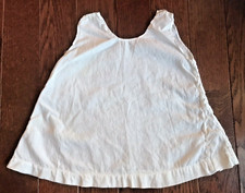 Vintage Little Girls Handmade Slip Nightgown Unfinished Cotton, Approx 12 Mos