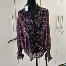 New With Tags Floral Button Down Blouse for women elegant large