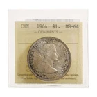 1 Dollar 1964 ICCS MS-64