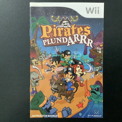 Pirates Pund-Arrr Nintendo Wii Instruction Manual Only