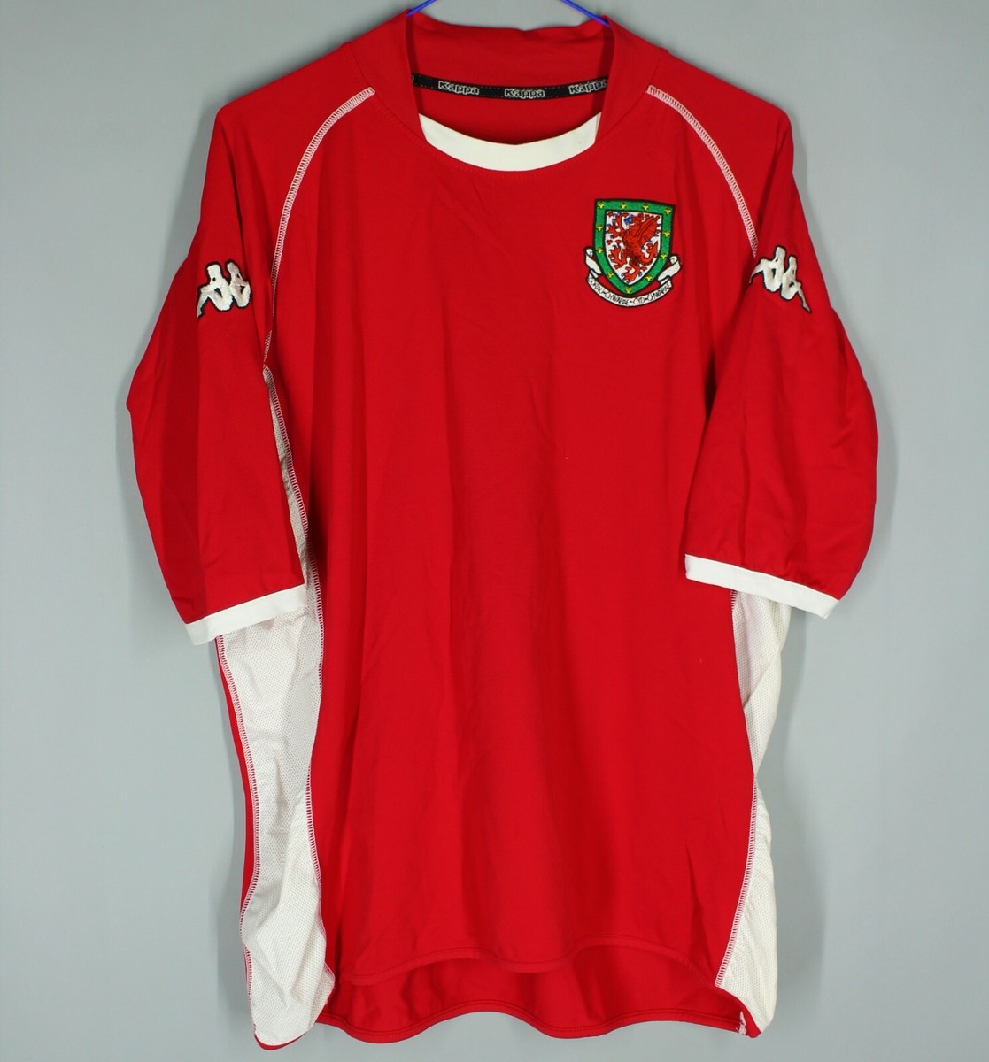 WALES NATIONAL TEAM 2002/2004 AWAY FOOTBALL SHIRT JERSEY KAPPA