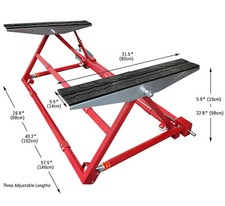 3306lbs Car Lift Dual Worktable For Car Hoist Adjustable Height 5.9-22.8