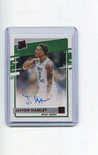 2021-22 Chronicles Draft Picks Donruss Red Javion Hamlet Rated Rookie Auto 75/99