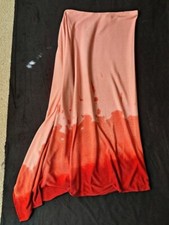 Marc Le Bihan French Cult Art Designer Drape Dyed Silk Jersey Skirt 1 36 S Wow!!