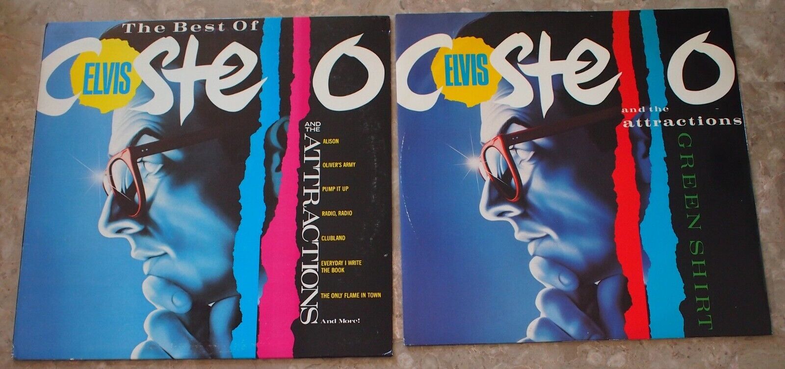 The Best Of Elvis Costello 1985 LP Vinyl EX Original Promo & Bonus EP FC 40101