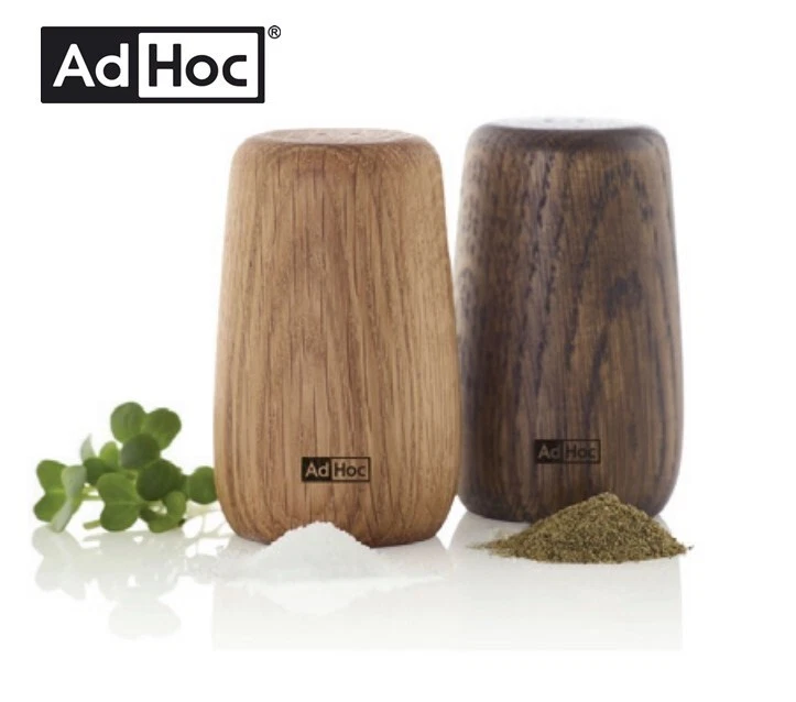 Set Macina Sale E Pepe Piccole Con Coperchio In Legno Di Faggio Bottle Grinder 2 Pz 164677