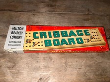 Vintage Milton Bradley Wooden Cribbage Board 4626 A