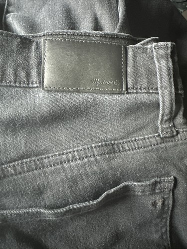 Madewell 9" Mid-Rise Skinny Jeans Black Lunar Wash Size 31 Stretch - Picture 9 of 9