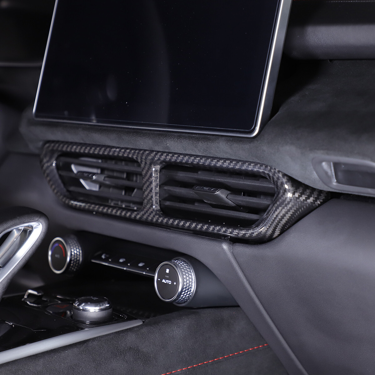 Real Carbon Fiber Center Console Air Vent Panel Trim For Lotus EMIRA 2021-25 US