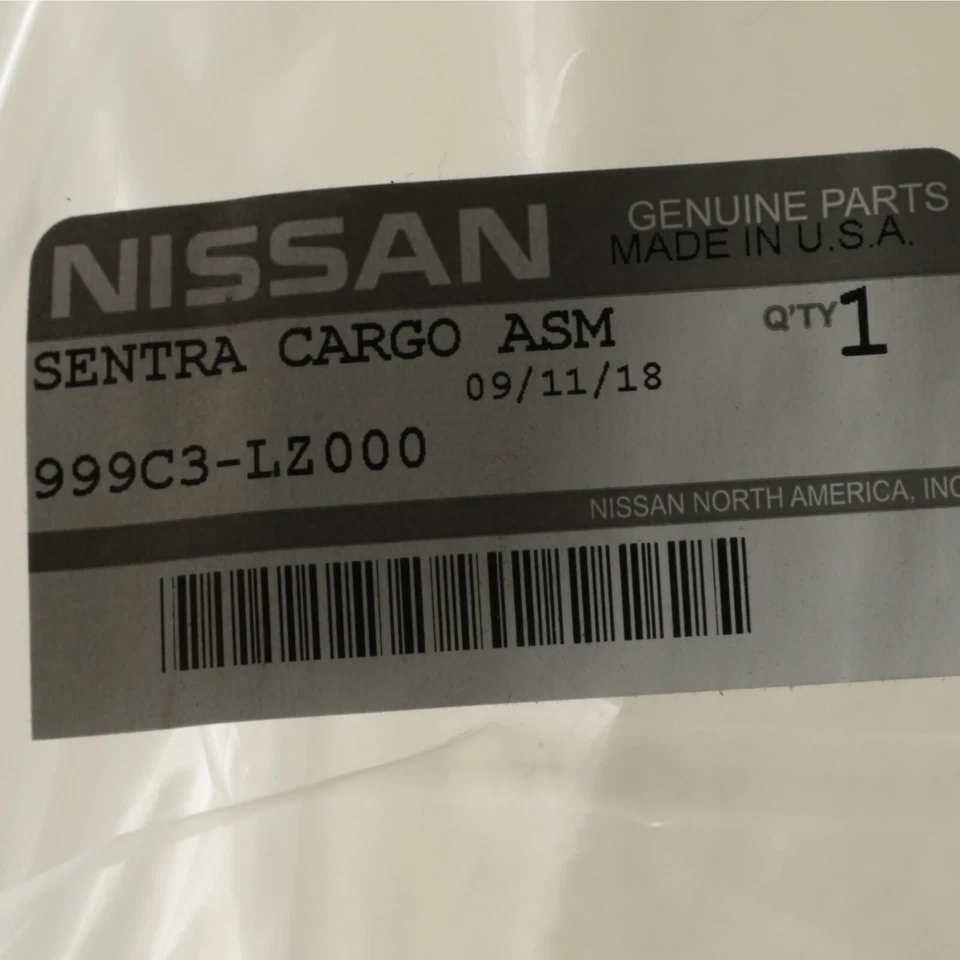 Nissan Sentra 2013-2020 para todo tipo de clima maletero de goma revestimiento de carga alfombrilla protectora OEM NUEVO Foto 3 de 3