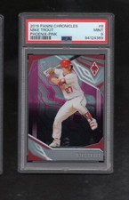 2019 PANINI CHRONICLES PHOENIX #8 MIKE TROUT PINK SP /25 POP 4 NONE ^ PSA 9 MINT
