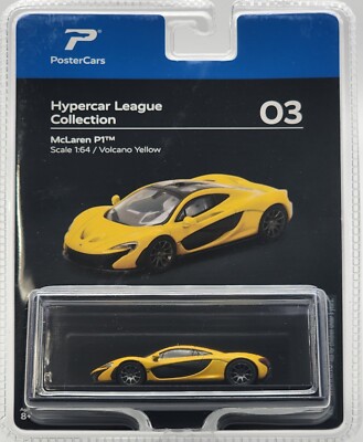 POSTER CARS 1:64 HYPERCAR LEAGUE COLLECTION McLAREN P1 VOLCANO