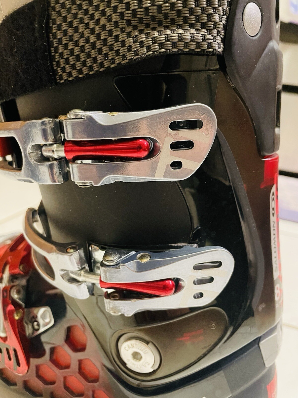 Scarponi da Sci Salomon X Wave 8 Flex 90 27 27 5 27 1 2 315 Mm Spaceframe Uomo Nero Rosso