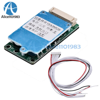 10S 36V 15A BMS Li-ion Lipolymer 18650 Battery Charge Board For E-bike Escooter