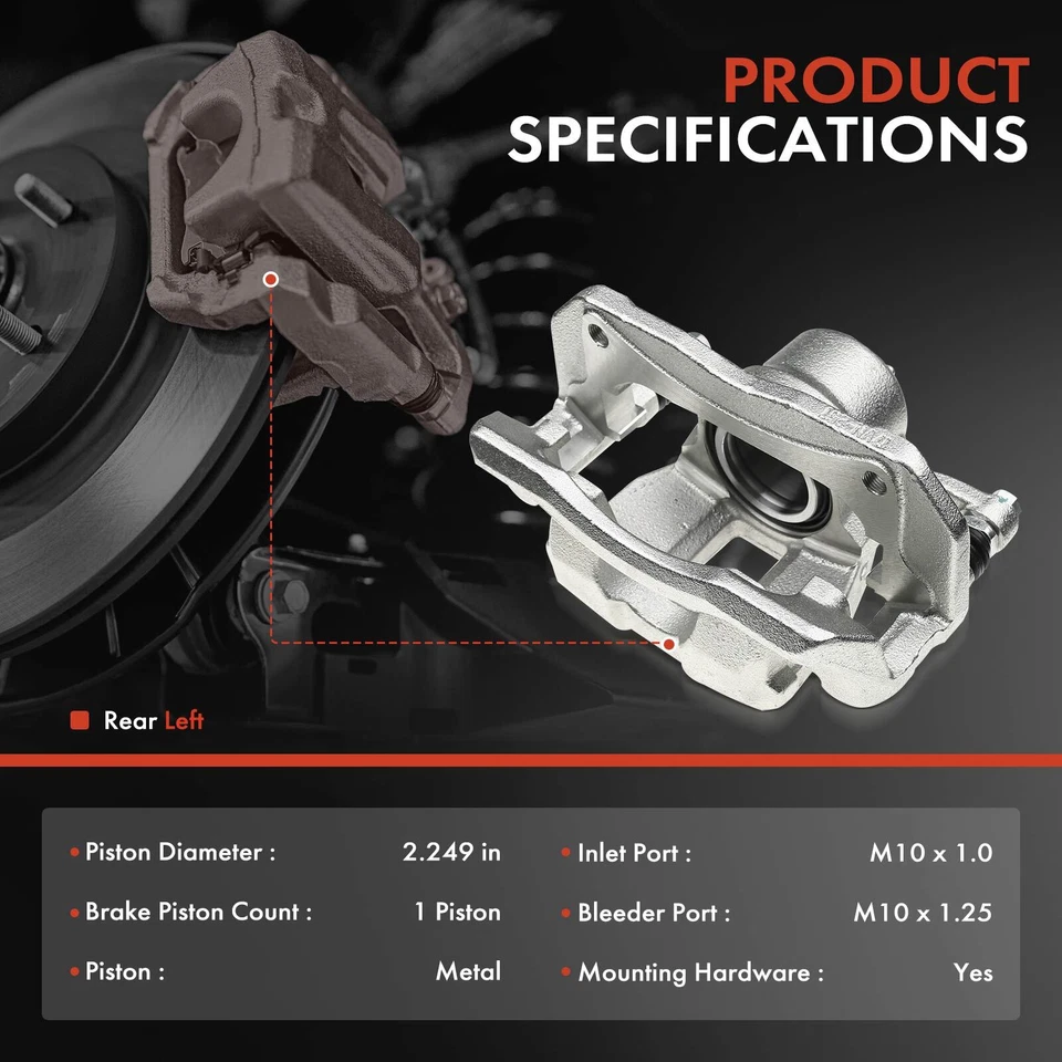 Pinza de freno de disco delantera izquierda izquierda para Honda Accord 2016-2017 ILX 2019-2022 Civic Foto 2 de 4