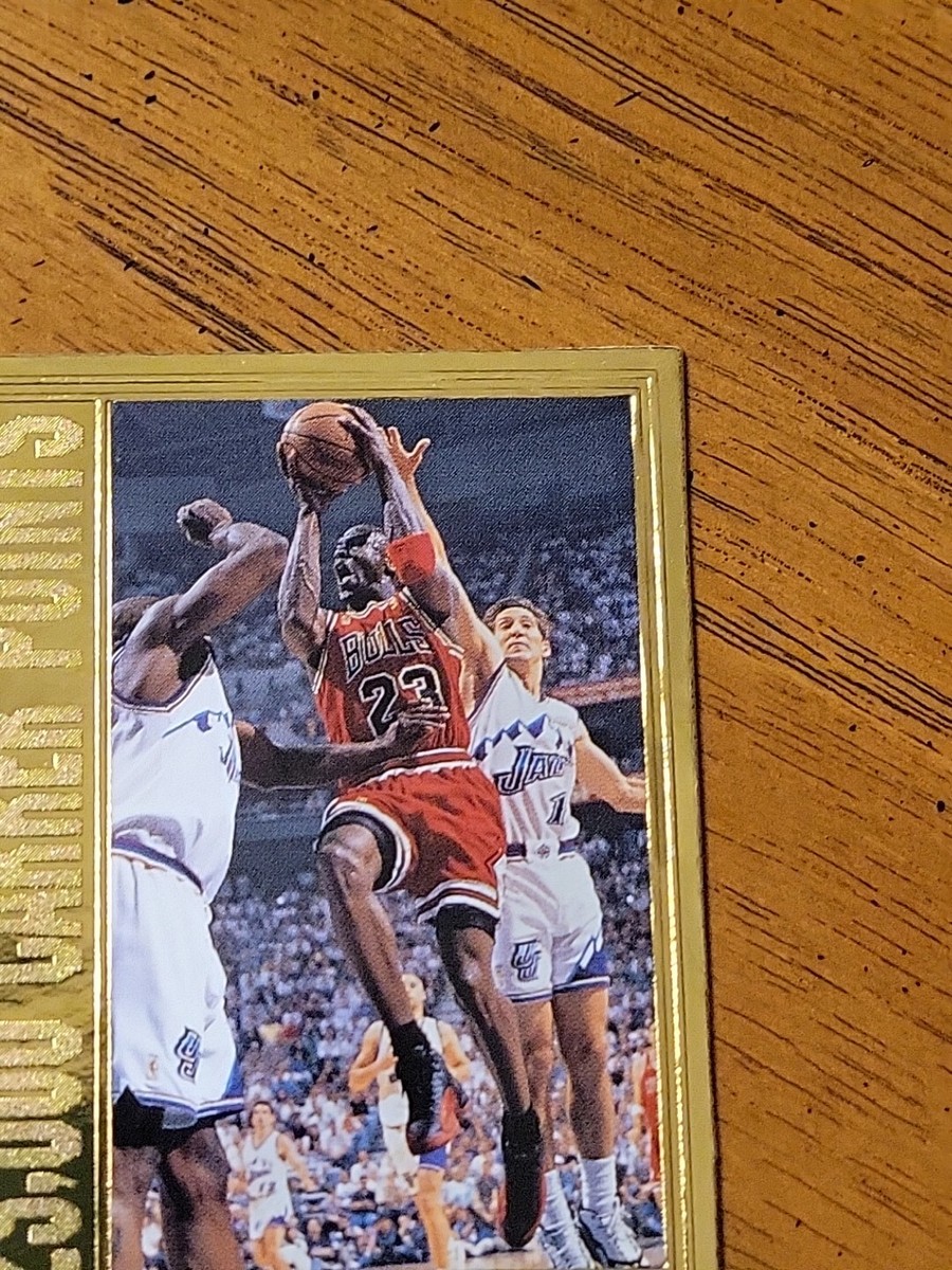22kt Gold Michael Jordan 25,000 Career Points Upper Deck 0978