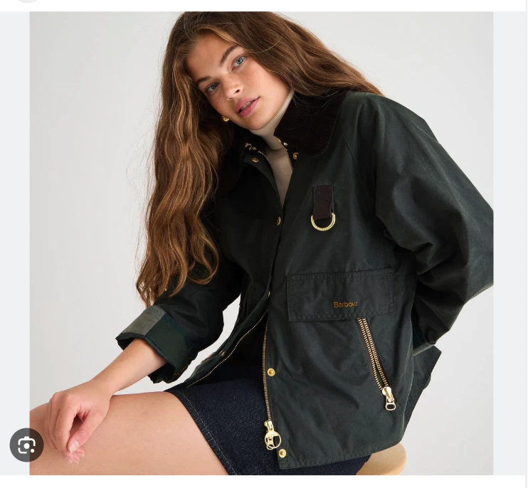 Barbour claxton waxed cotton cheap jacket
