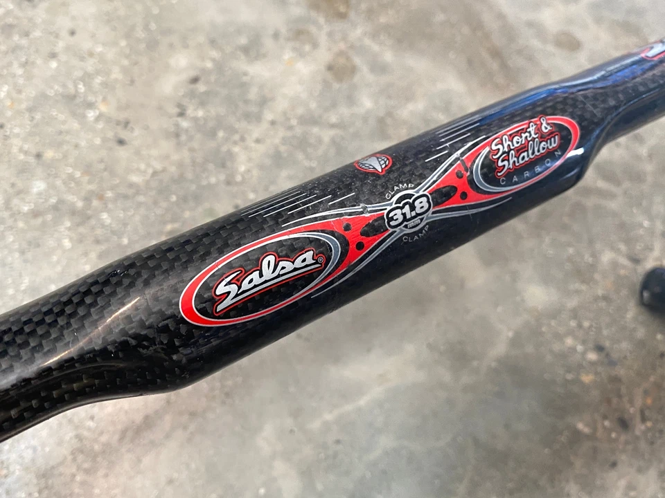 Barras de carbono curtas e rasas Salsa 31,8 mm 42 cm - Imagem 2 de 4