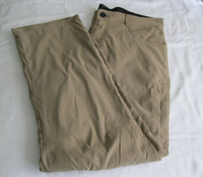 Orvis Men  s Fleece Lined Pants Water Repellent Stretch zip pockets Tan 34x30