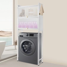 Waschmaschinenschrank Waschmaschinenregal Kohlenstoffstahl Toilettenschrank Weiß