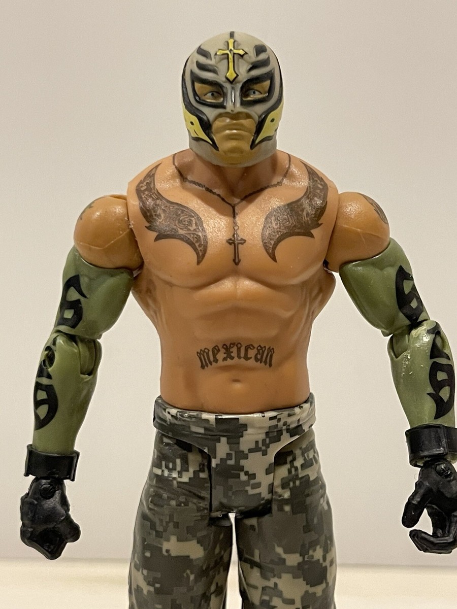 2011 WWE Rey Mysterio Jr Mattel Basic Action Figure Camo 69 | eBay
