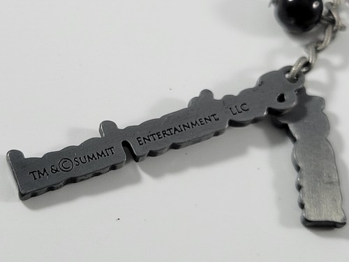 Designer Key Chain Clip Switzerland Team Jacob Coward Pewter Tone Red Black Bead - Picture 13 of 13