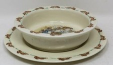 Royal Doulton Bunnykins Bathtime Round Baby Bowl 8" Plate